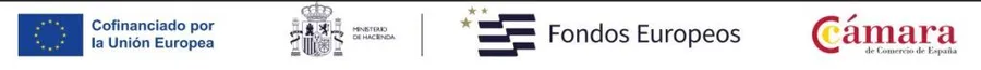 Cofinanciado por la Unión Europea, Ministerio de Hacienda, Fondos Europeos, Cámara de Comercio de España